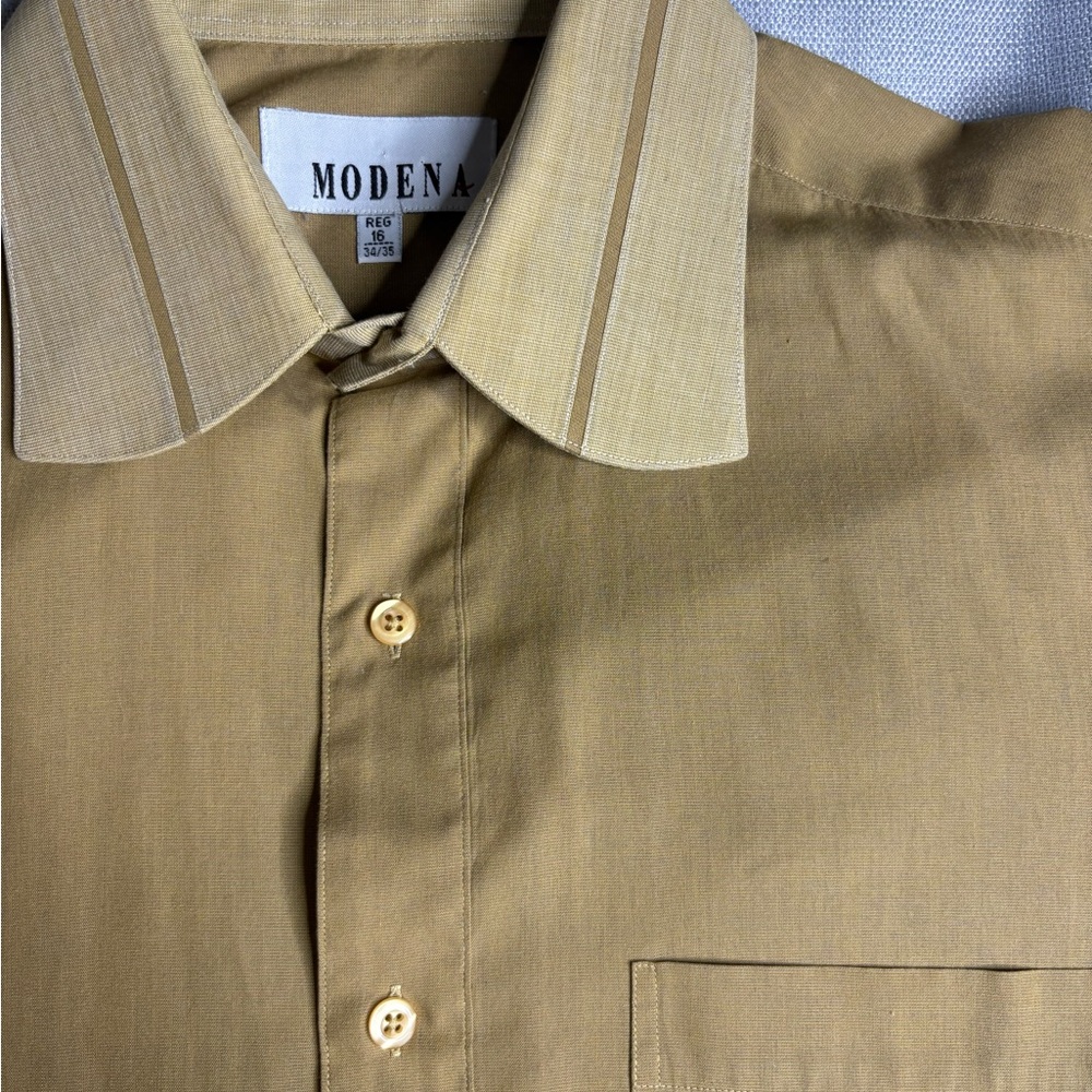Men Classic Tan Dress Shirt